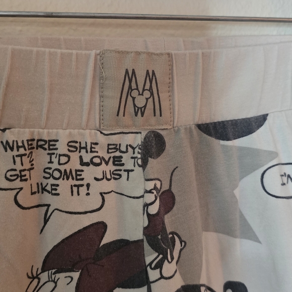 Disney Mickey Mouse Pajama Set Primark Loungewear Sleepwear Gray XL - Picture 8 of 11